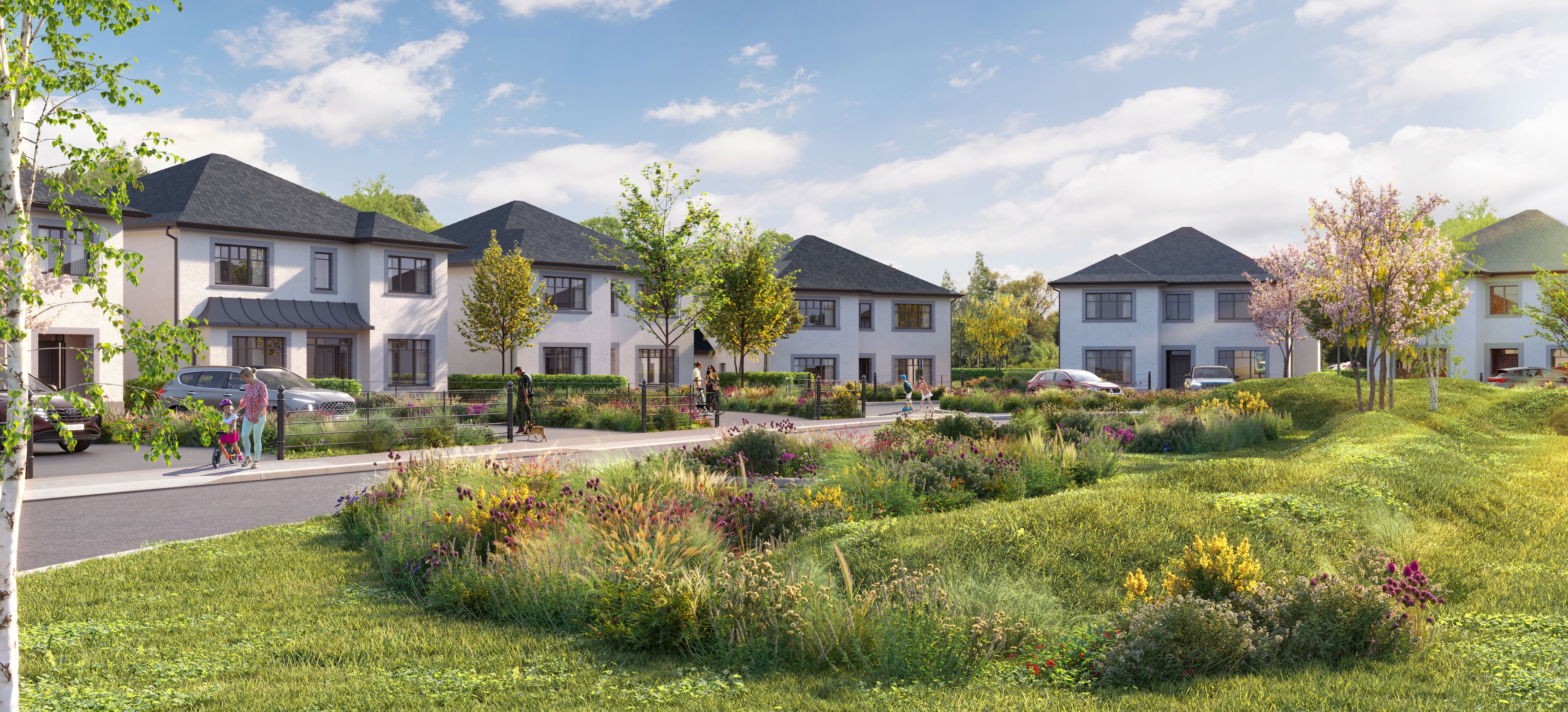 Sion Gardens, Kilkenny City – CGI view of the development